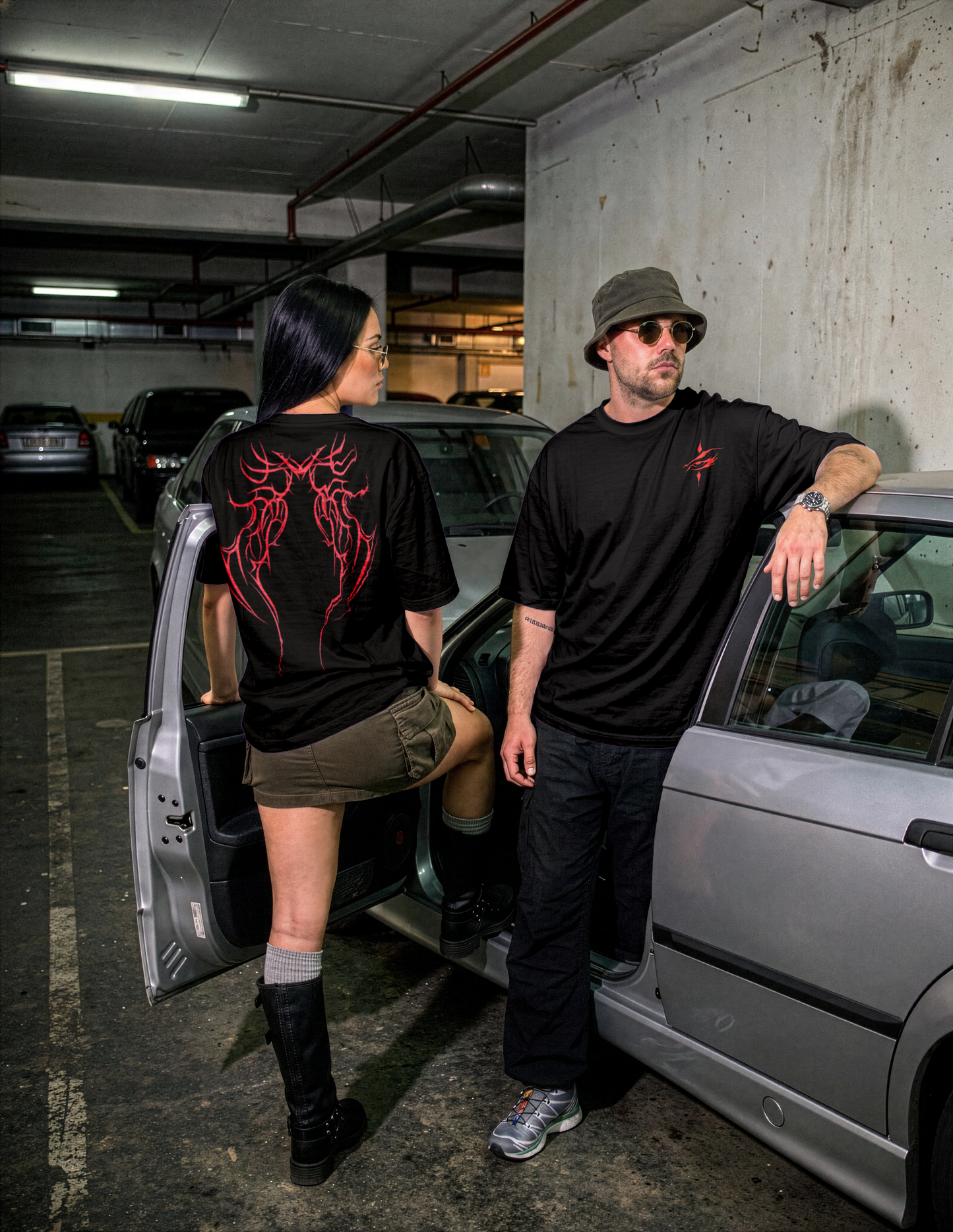 GOTİK Y2K Baskılı Tişört – Oversize- MERKWEAR®