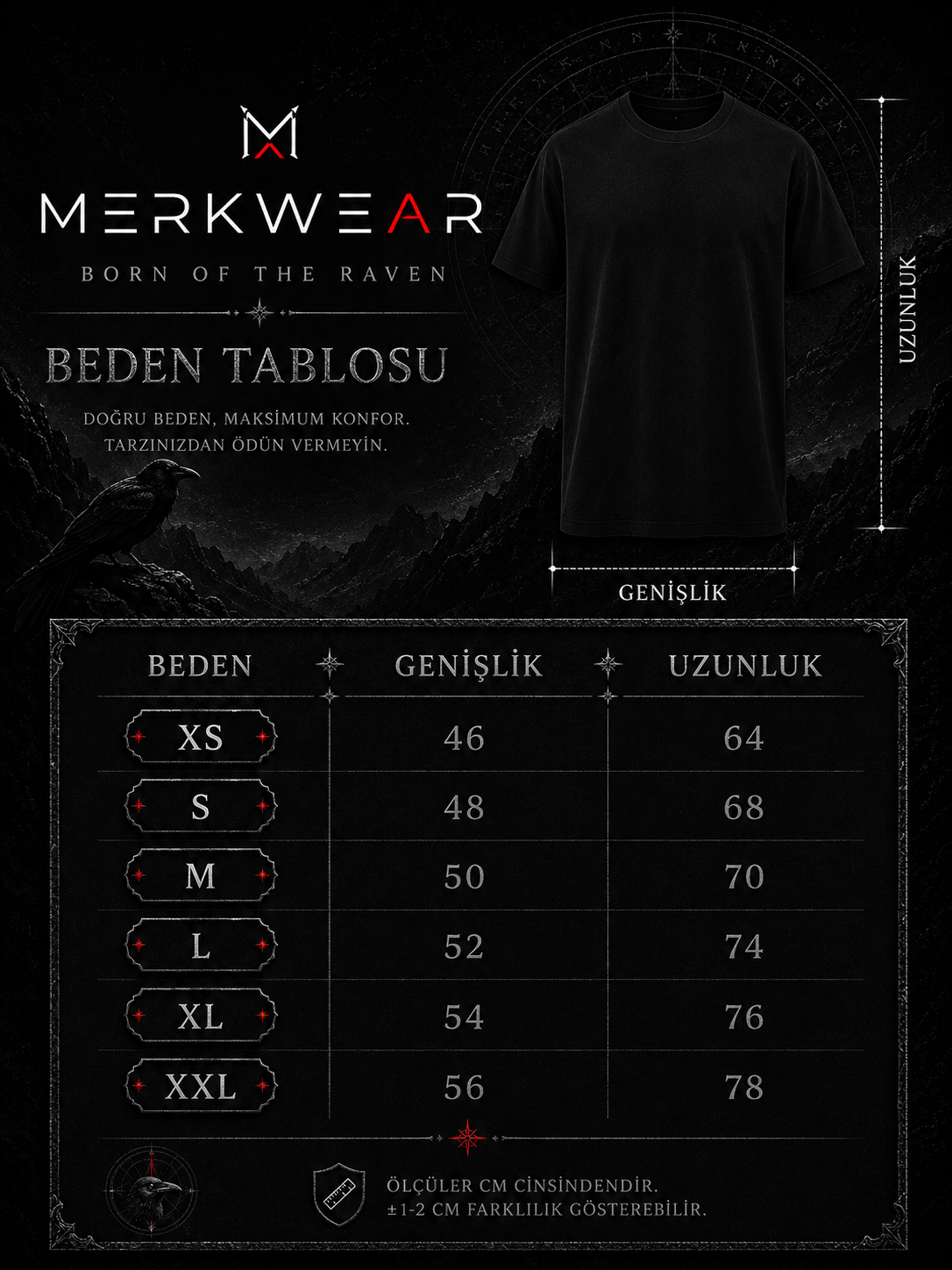 GOTİK Y2K Baskılı Tişört – Oversize- MERKWEAR®